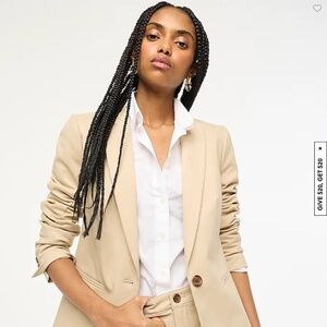 J. Crew Girlfriend Chino Blazer size 2 NWT